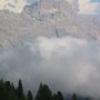 In salita vediamo costantemente le Tofane.